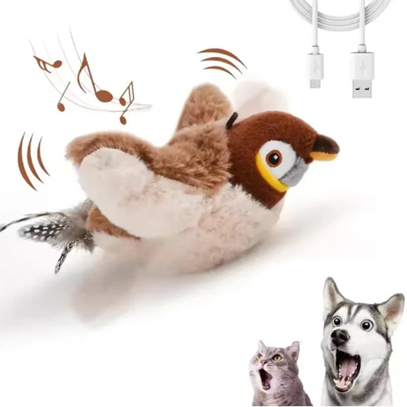 Simulated Bird Cat Interactive Toy