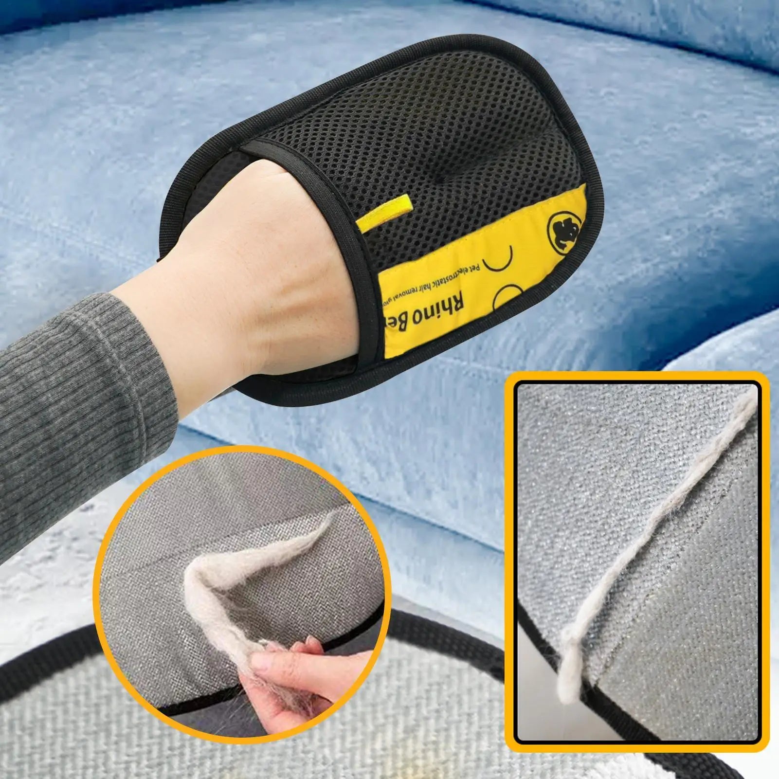 Pet Hair Removal Grooming Gloves