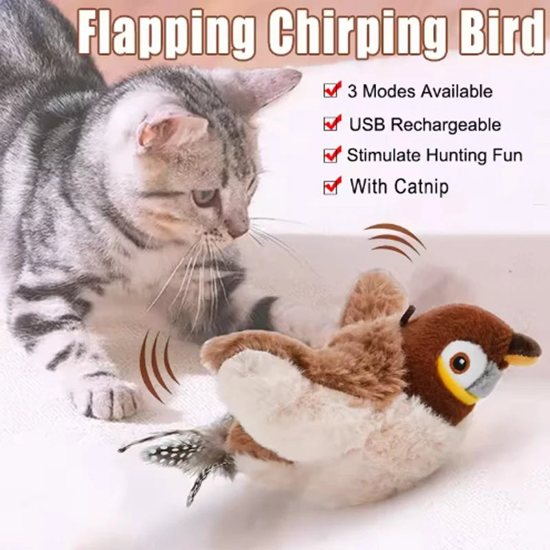 Simulated Bird Cat Interactive Toy