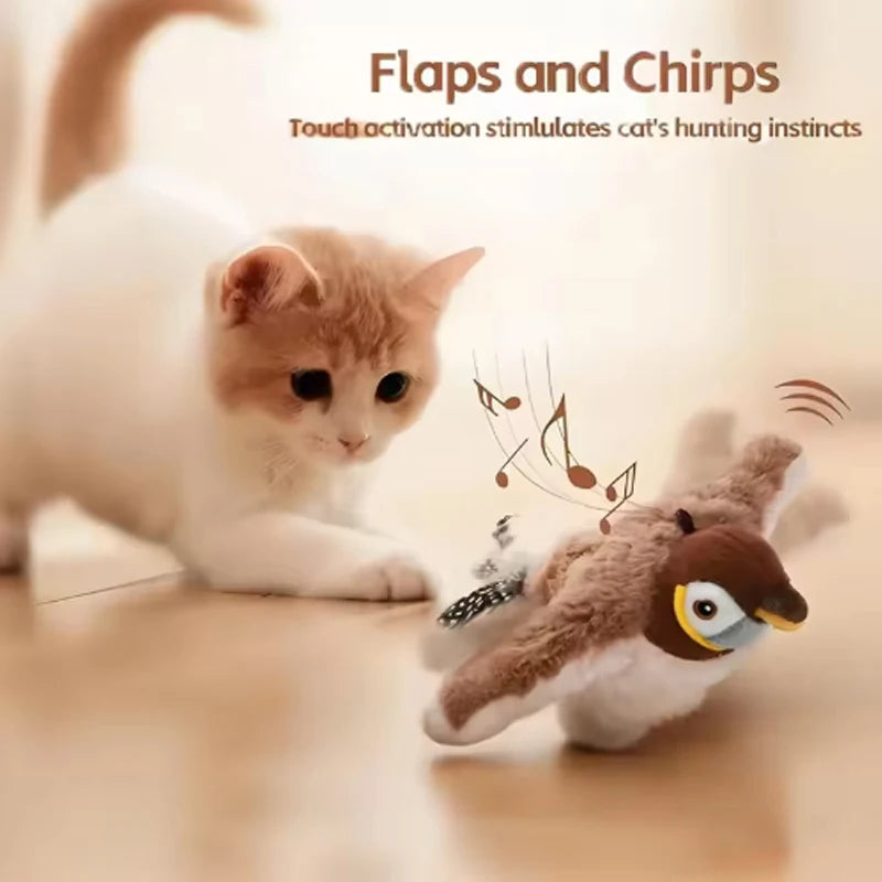 Simulated Bird Cat Interactive Toy
