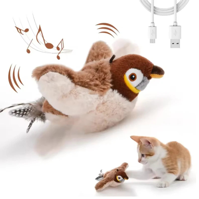 Simulated Bird Cat Interactive Toy