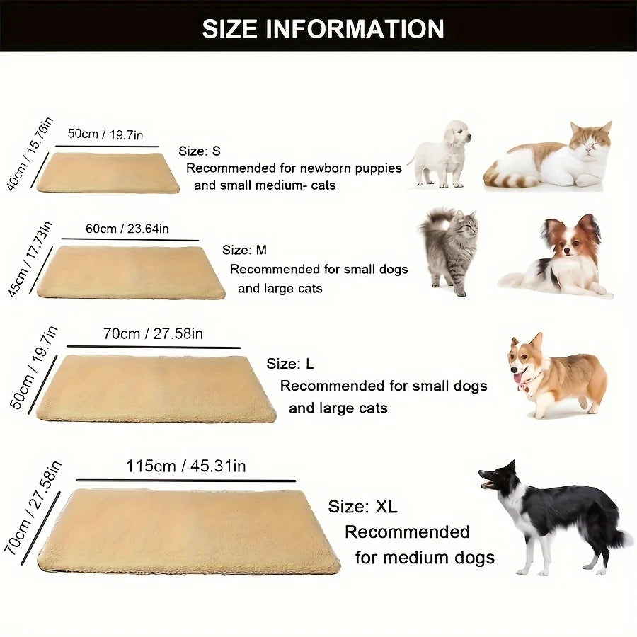 Self-Warming Thermal Pet Blanket