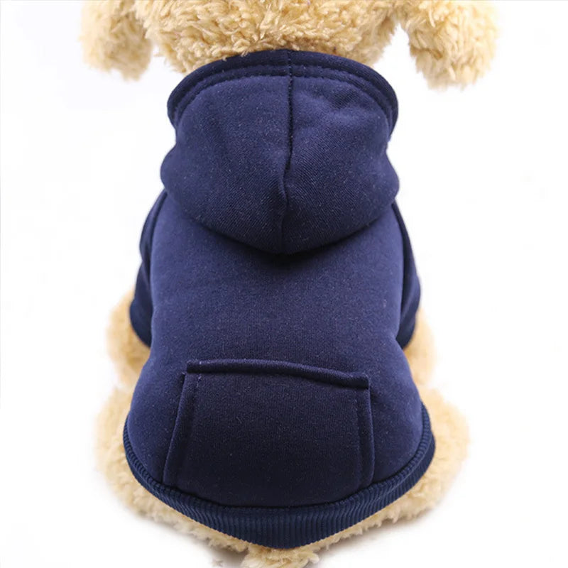 Warm Cat Hoodie Coat – Autumn & Winter Pet Clothing for Cats & Small Dogs