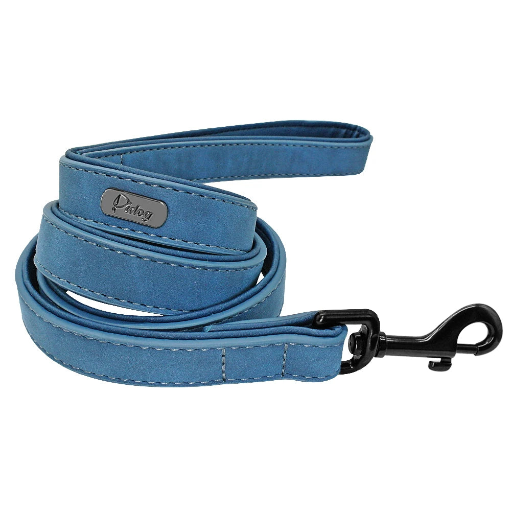 Custom Leather Dog Collar Set