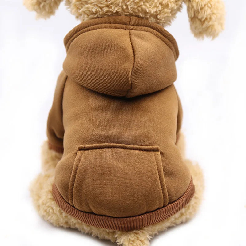 Warm Cat Hoodie Coat – Autumn & Winter Pet Clothing for Cats & Small Dogs