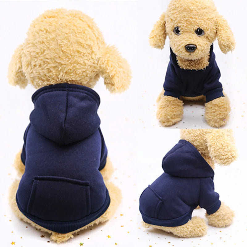 Warm Cat Hoodie Coat – Autumn & Winter Pet Clothing for Cats & Small Dogs