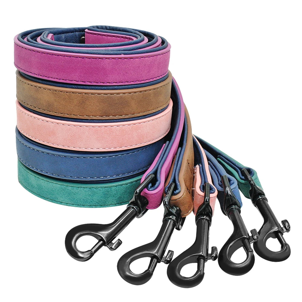 Custom Leather Dog Collar Set