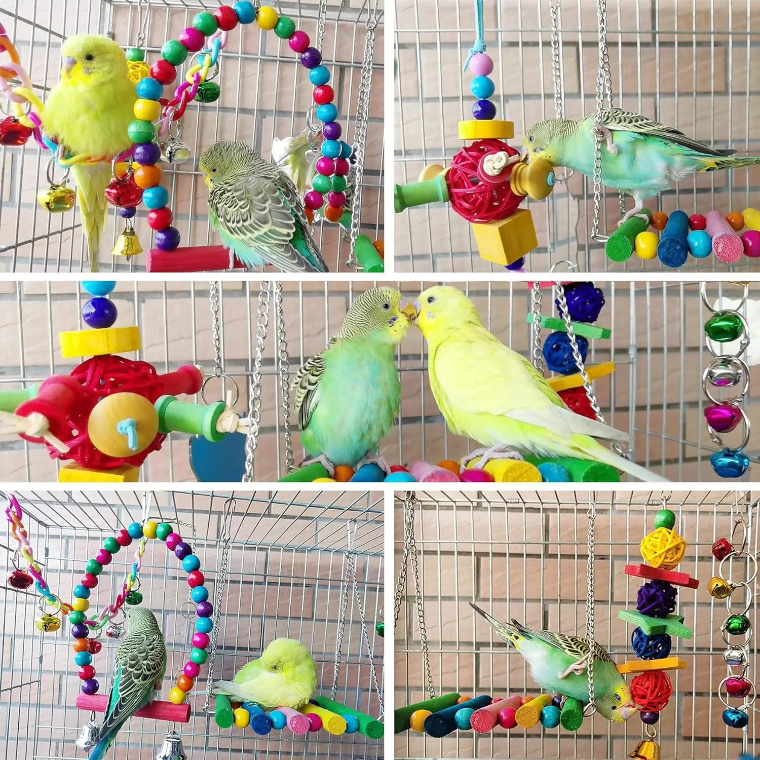 Bird and Parrot Toys Swing Mirror & Accessories