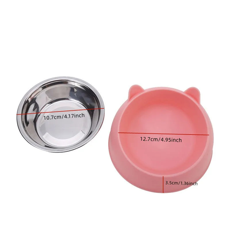 Inclined Cat & Puppy Feeding Bowl