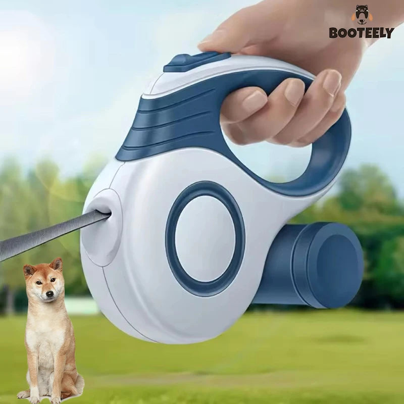 Retractable Dog Leash with Waste Bag Dispenser — 3M & 5M