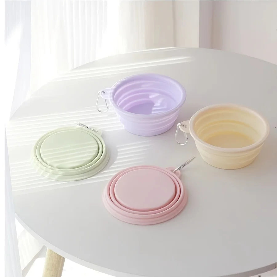 Foldable Silicone Pet Bowl — Travel & Outdoor
