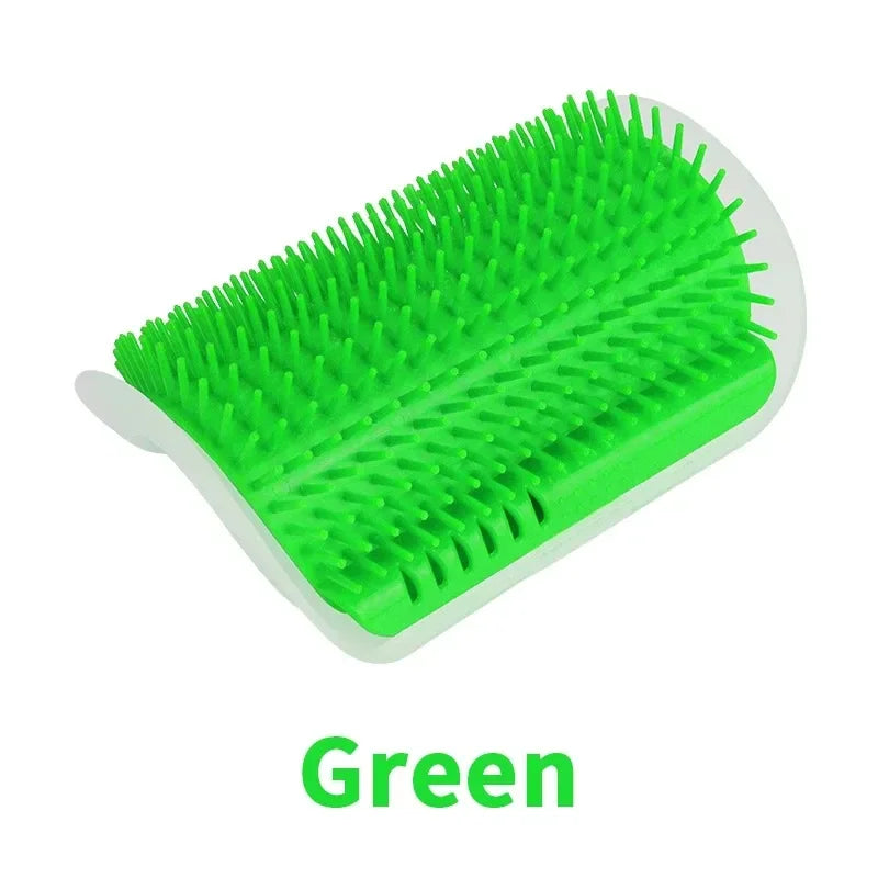 Cat Corner Wall Self-Grooming Brush – Scratch & Massage Scraper