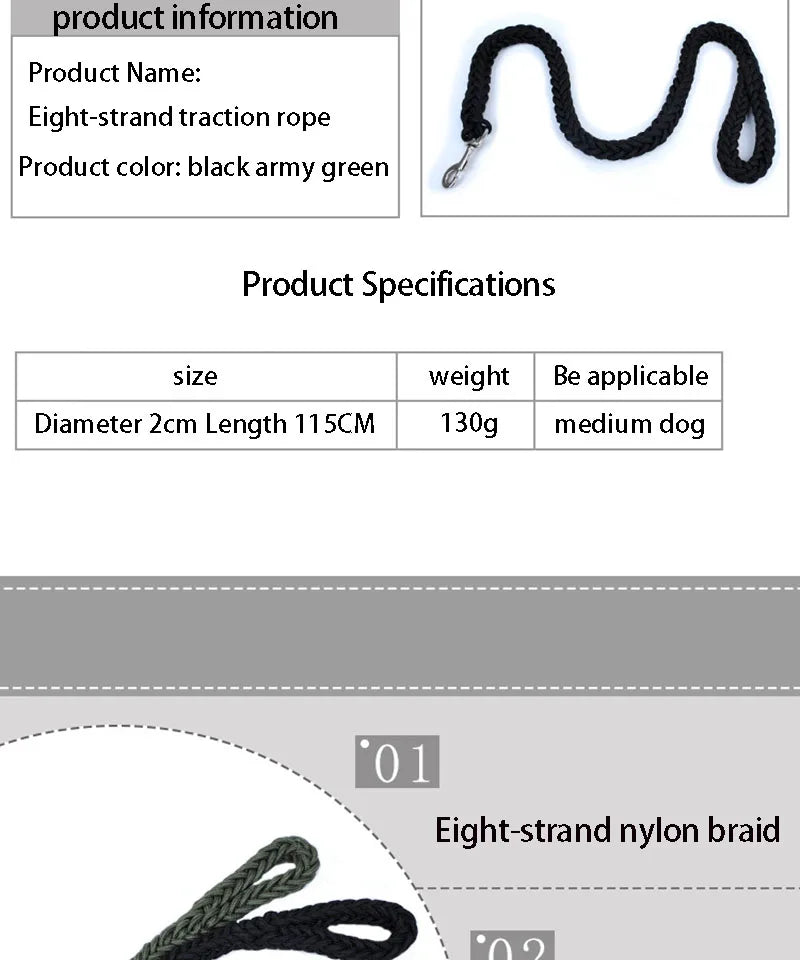 Nylon Dog Training Leash