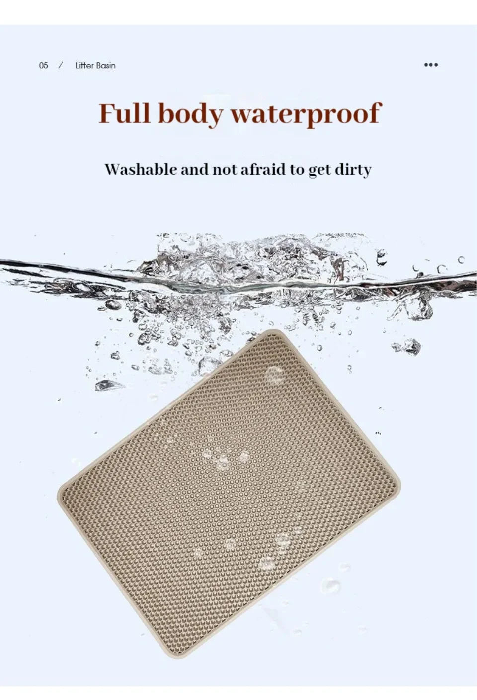 Double Layer EVA Cat Litter Mat