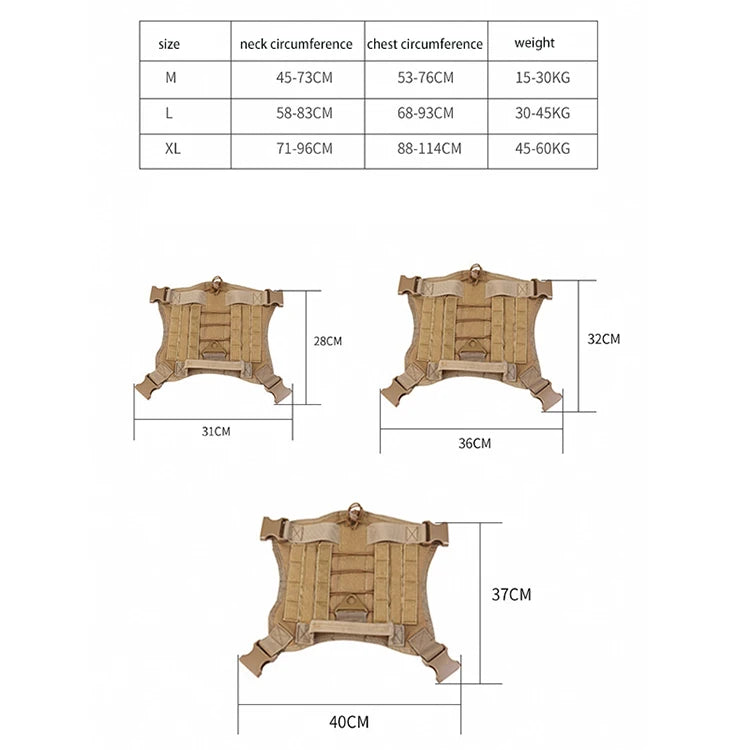 Tactical Military Dog Harness