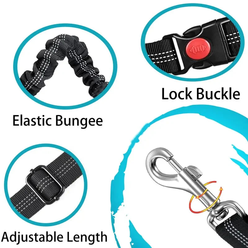 Bungee Retractable Dog Car Seat Belt