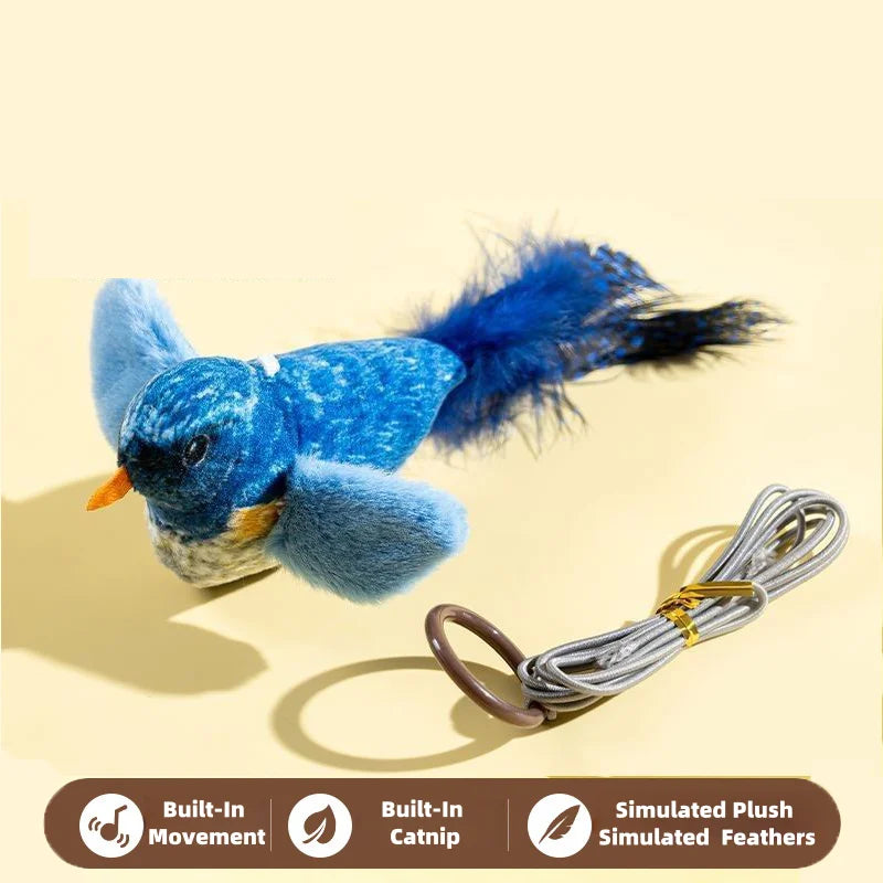 Interactive Cat Toy with Realistic Bird Sound