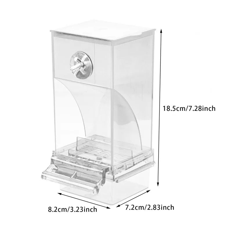 No-Spill Automatic Bird Feeder & Water Dispenser