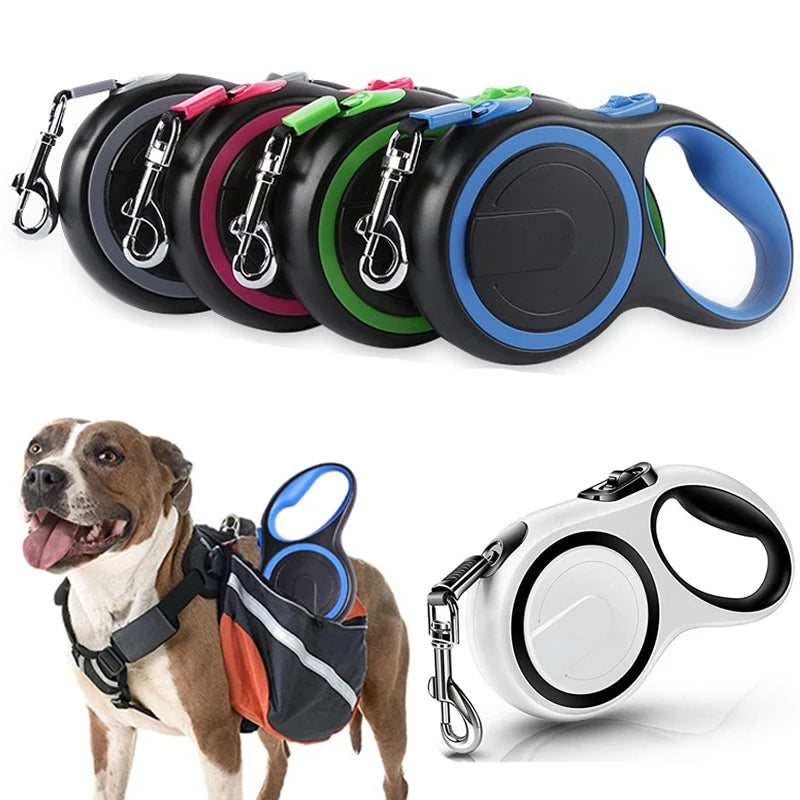 Extending Nylon Retractable Dog Leash 3/5/8M