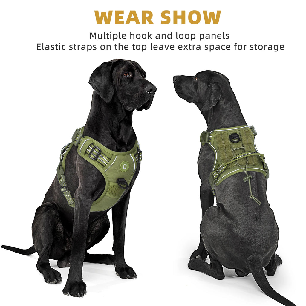 Tactical MOLLE Dog Vest Harness