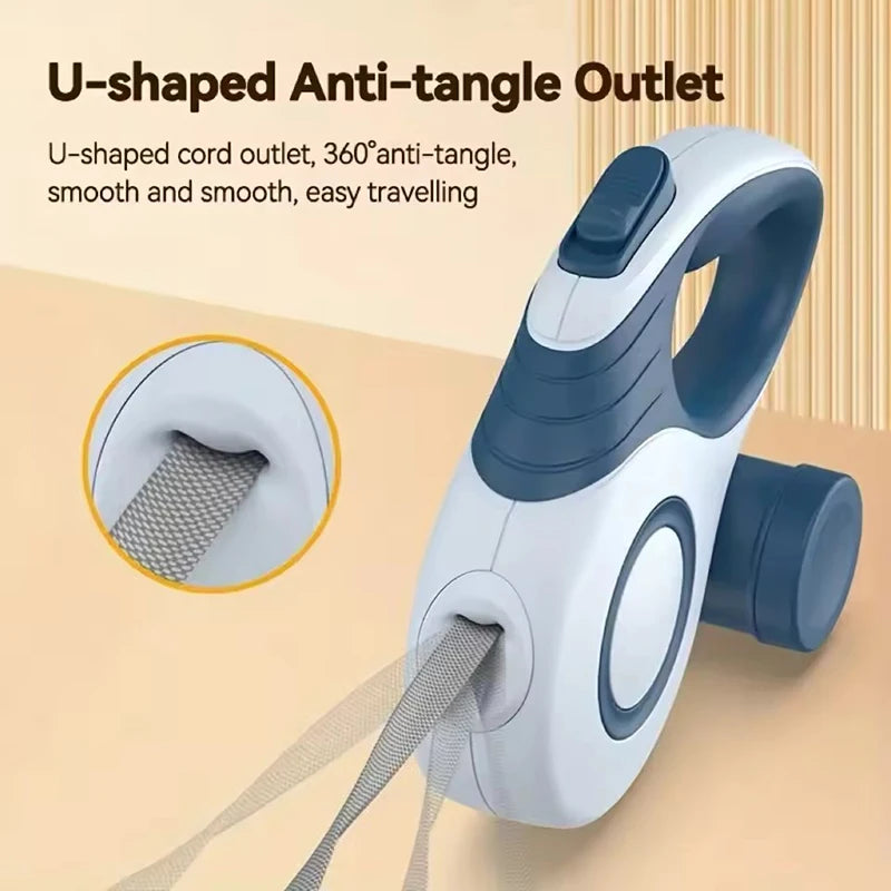 Retractable Dog Leash with Waste Bag Dispenser — 3M & 5M