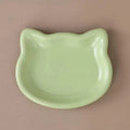 Cat-Shaped Pastel Pet Bowl