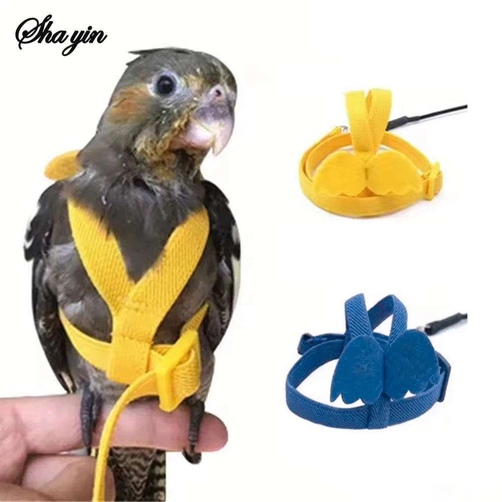 Adjustable Parrot Harness & Leash Set