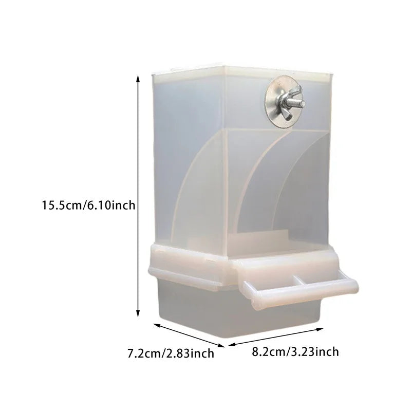 No-Spill Automatic Bird Feeder & Water Dispenser