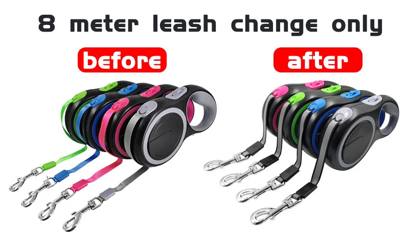 Retractable Dog Leash — Roulette Style