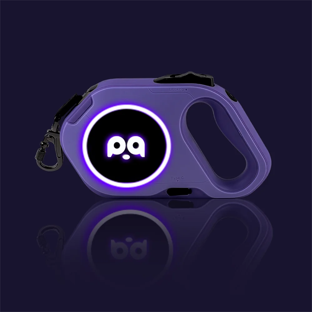Retractable Dog Leash 5M — LED & Quick Release