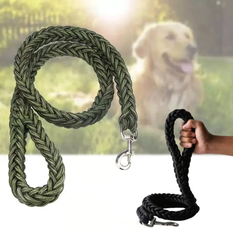 Heavy-Duty Braided Nylon Dog Leash