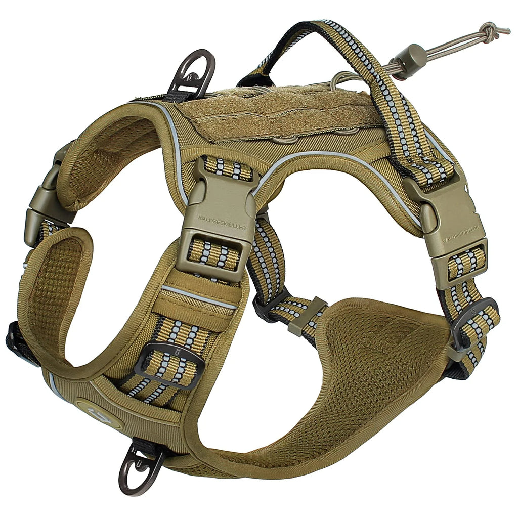Tactical MOLLE Dog Vest Harness