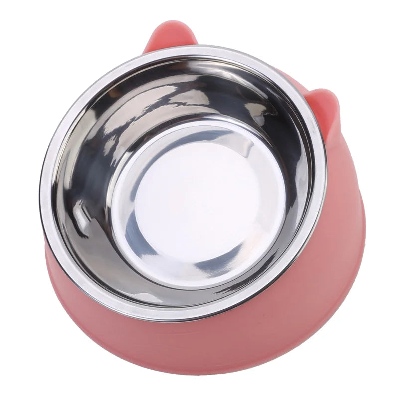 Inclined Cat & Puppy Feeding Bowl
