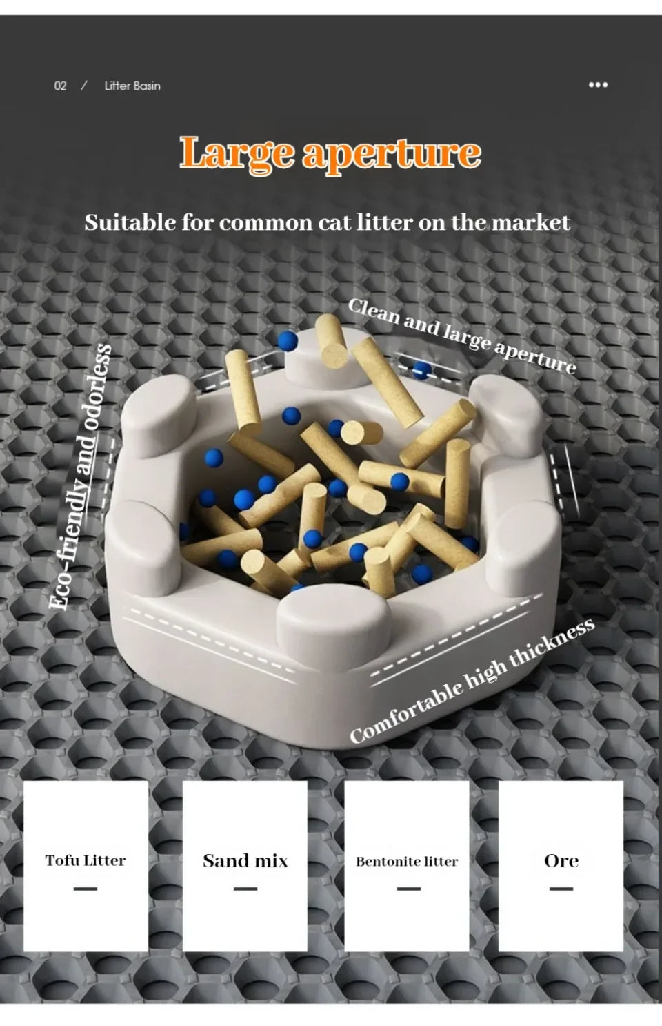 Double Layer EVA Cat Litter Mat