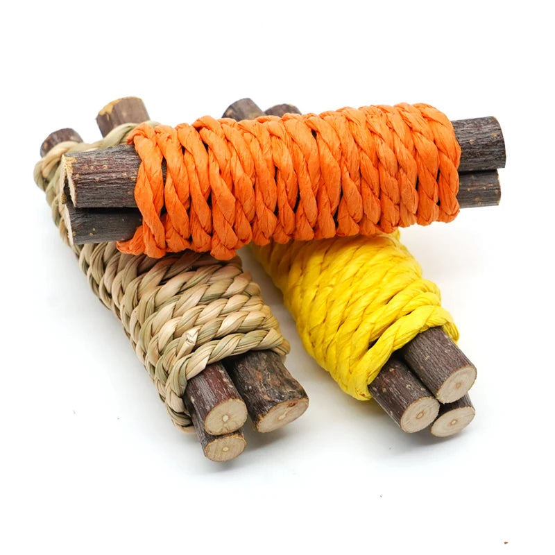 Natural Apple Wood Rabbit Chew Toy