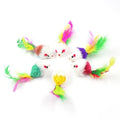 Furry Mouse Cat Toys – Multicolour Pack
