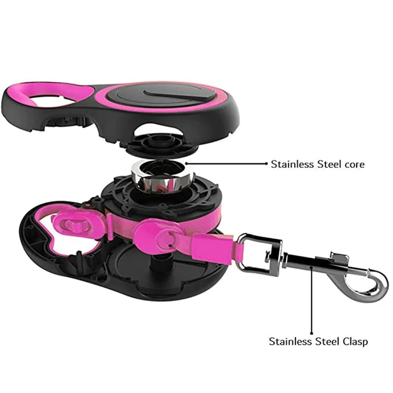Extending Nylon Retractable Dog Leash 3/5/8M