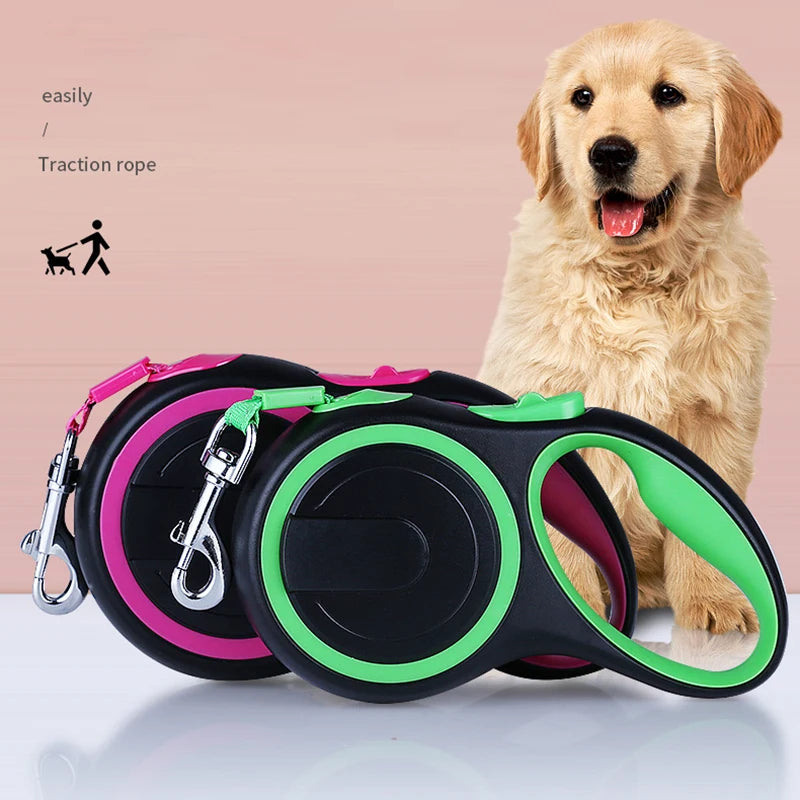 Extending Nylon Retractable Dog Leash 3/5/8M