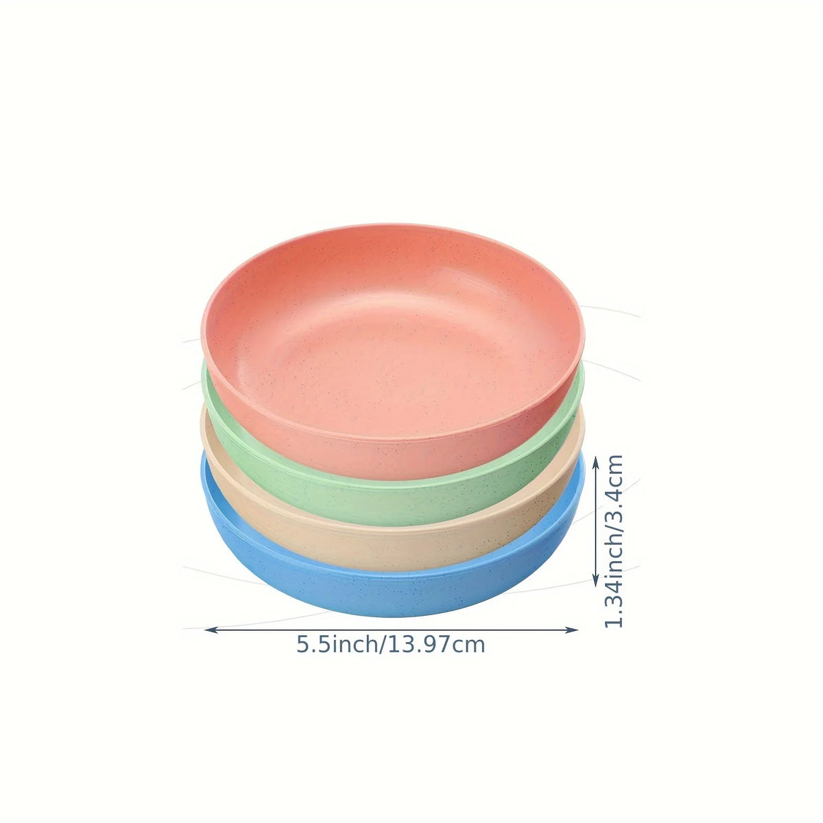 Pack of 4 Whisker-Friendly Cat Bowls