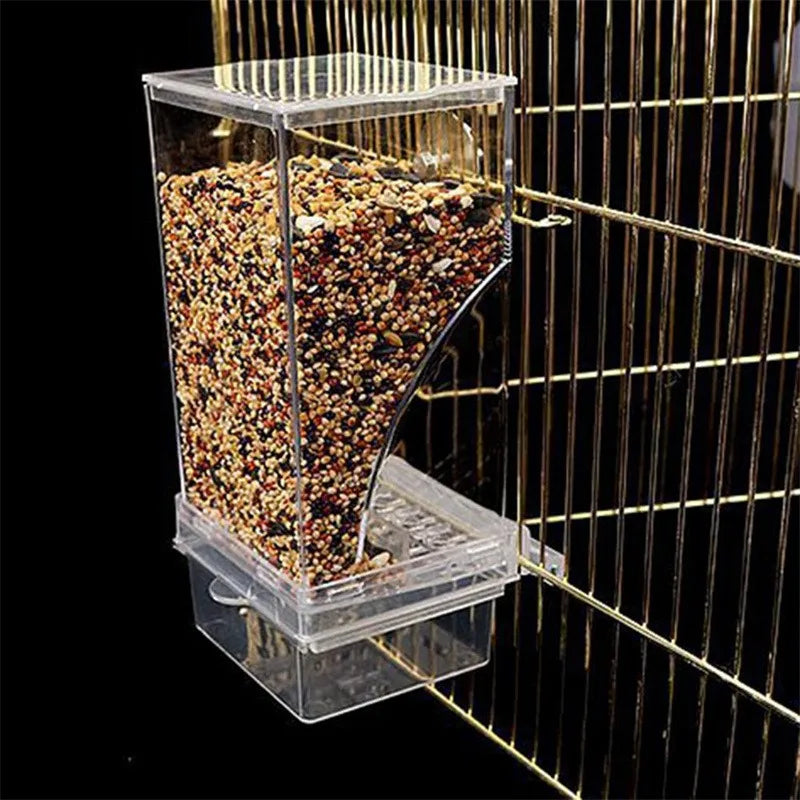 No-Spill Automatic Bird Feeder & Water Dispenser