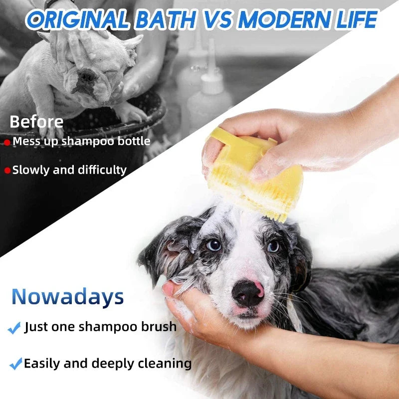 Pet Dog & Cat Shampoo Brush