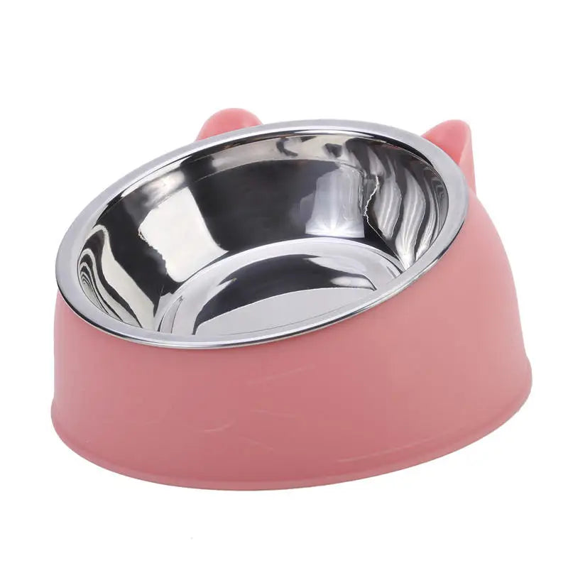 Inclined Cat & Puppy Feeding Bowl