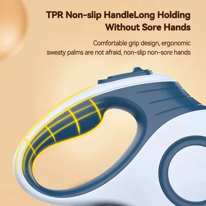 Retractable Dog Leash with Waste Bag Dispenser — 3M & 5M
