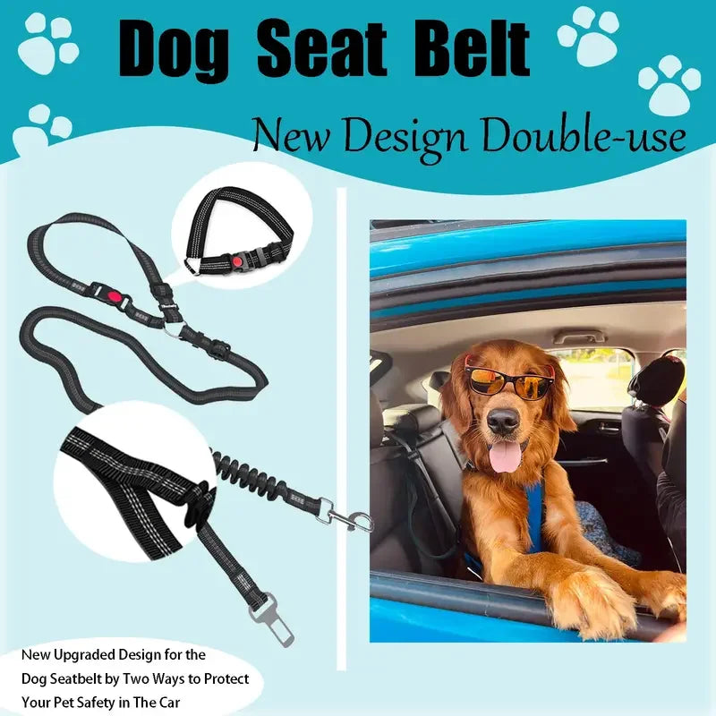 Bungee Retractable Dog Car Seat Belt