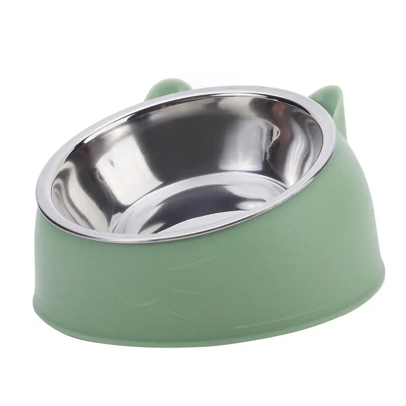 Inclined Cat & Puppy Feeding Bowl