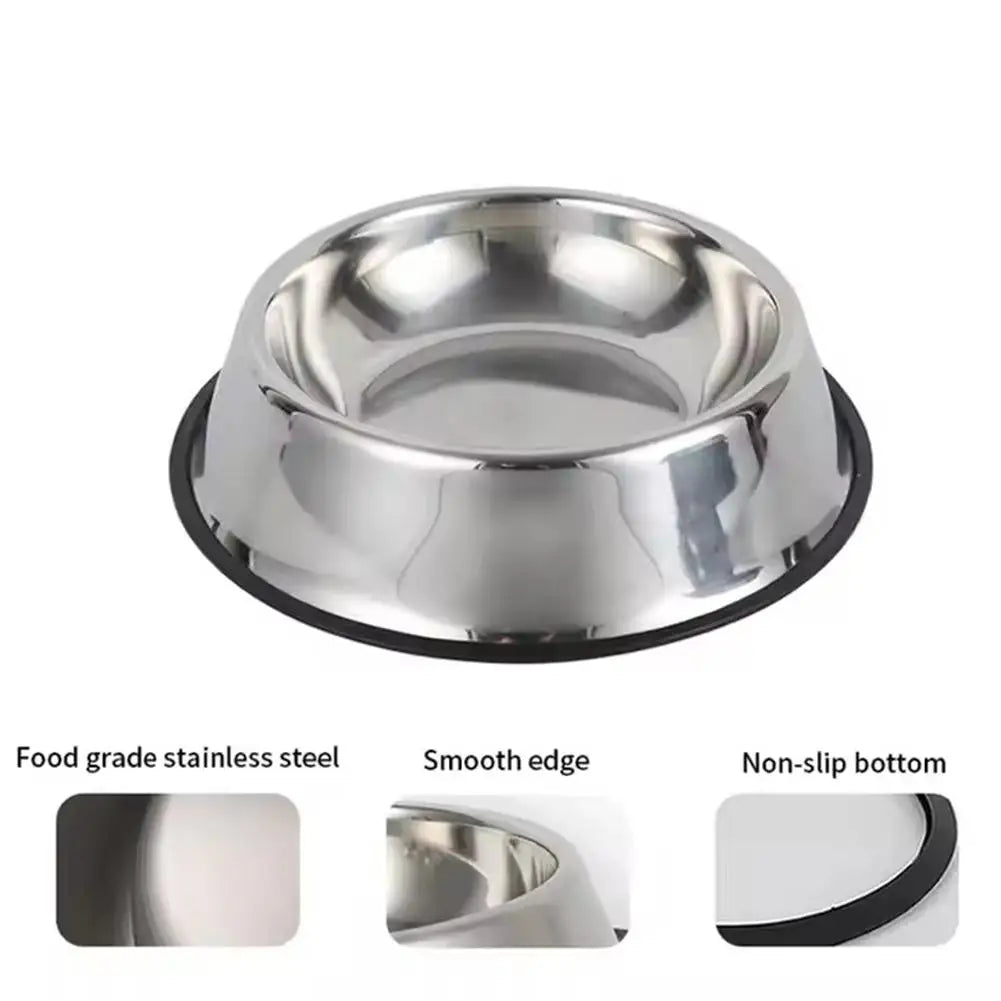 Large Capacity Stainless Steel Cat Bowl