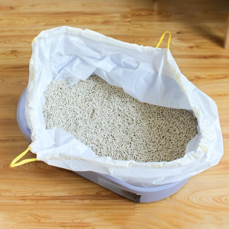 Cat Litter Box Liner Bags with Drawstring