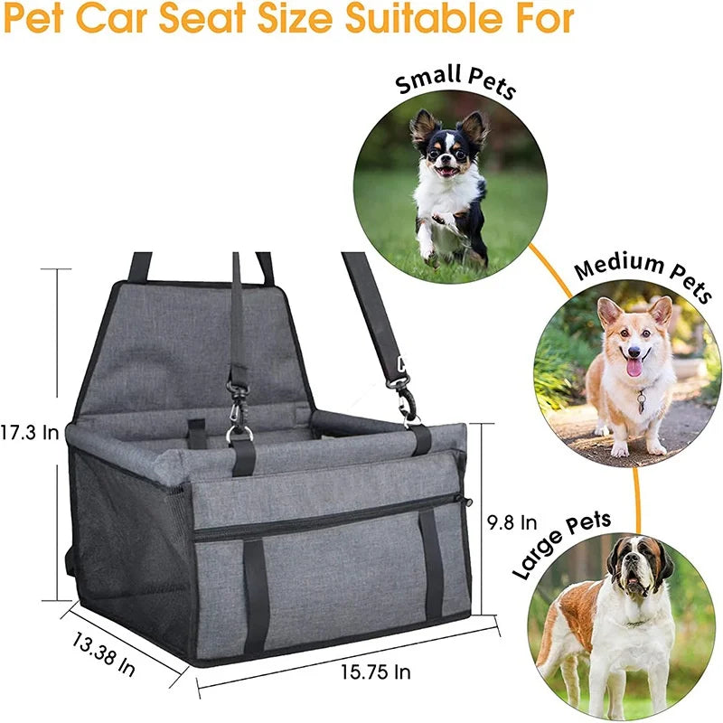 Foldable Dog Car Seat Hammock & Safety Seat