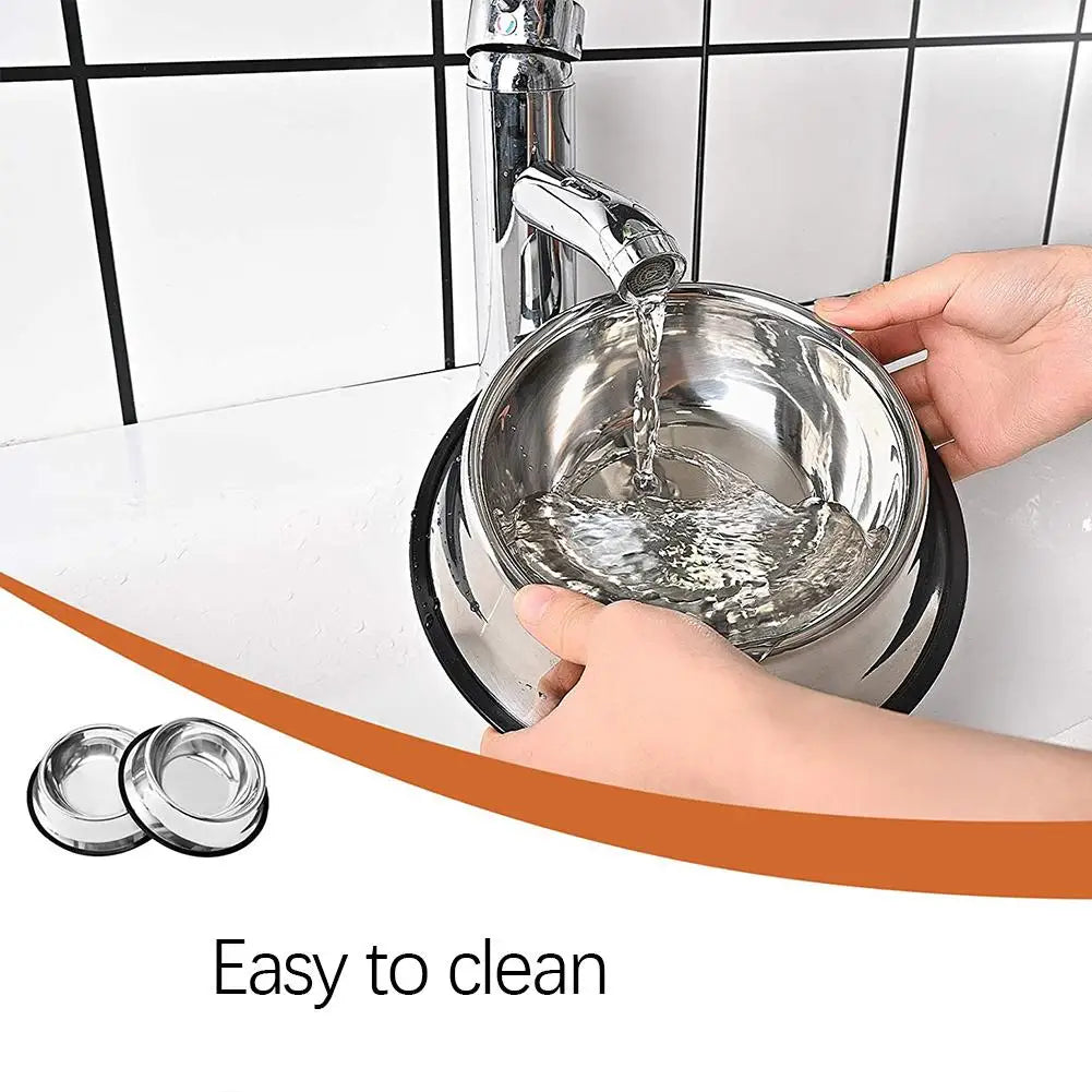 Large Capacity Stainless Steel Cat Bowl