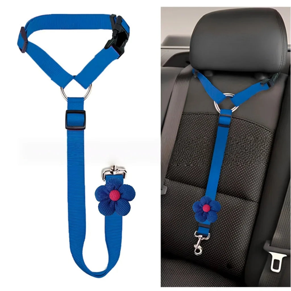 Adjustable Pet Car Seat Belt — Dog & Cat Safety Restraint